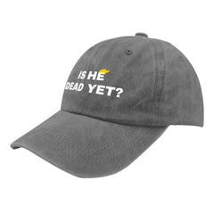 Liabiliies Is He Dead Yet Hat vintage look denim with a classic feel.
