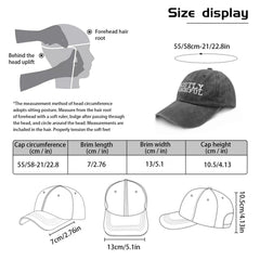 liabiliies Mostly Peaceful Hat worn by man demonstrates unisex comfort and casual style