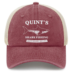 Liabiliies Quints Shark Fishing hat front view, comfy casual style for all-day wear.