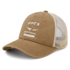 Liabiliies Quints Shark Fishing Amity Island hat side profile for daily use