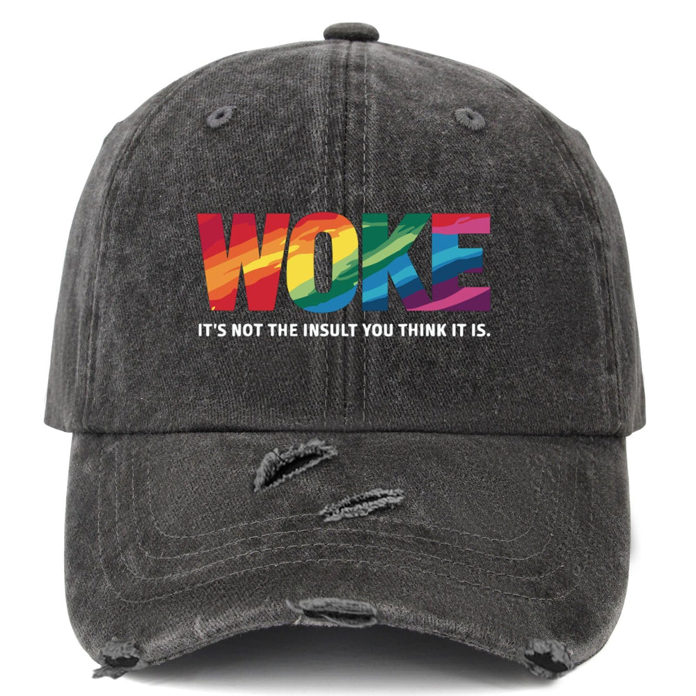 Liabiliies Woke Insult Cap front view enhances casual outfits with a playful vibe