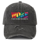 Liabiliies Woke Insult Cap front view enhances casual outfits with a playful vibe