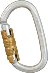 Liberty Mountain Cypher steel oval carabiner with auto lock for secure gear.