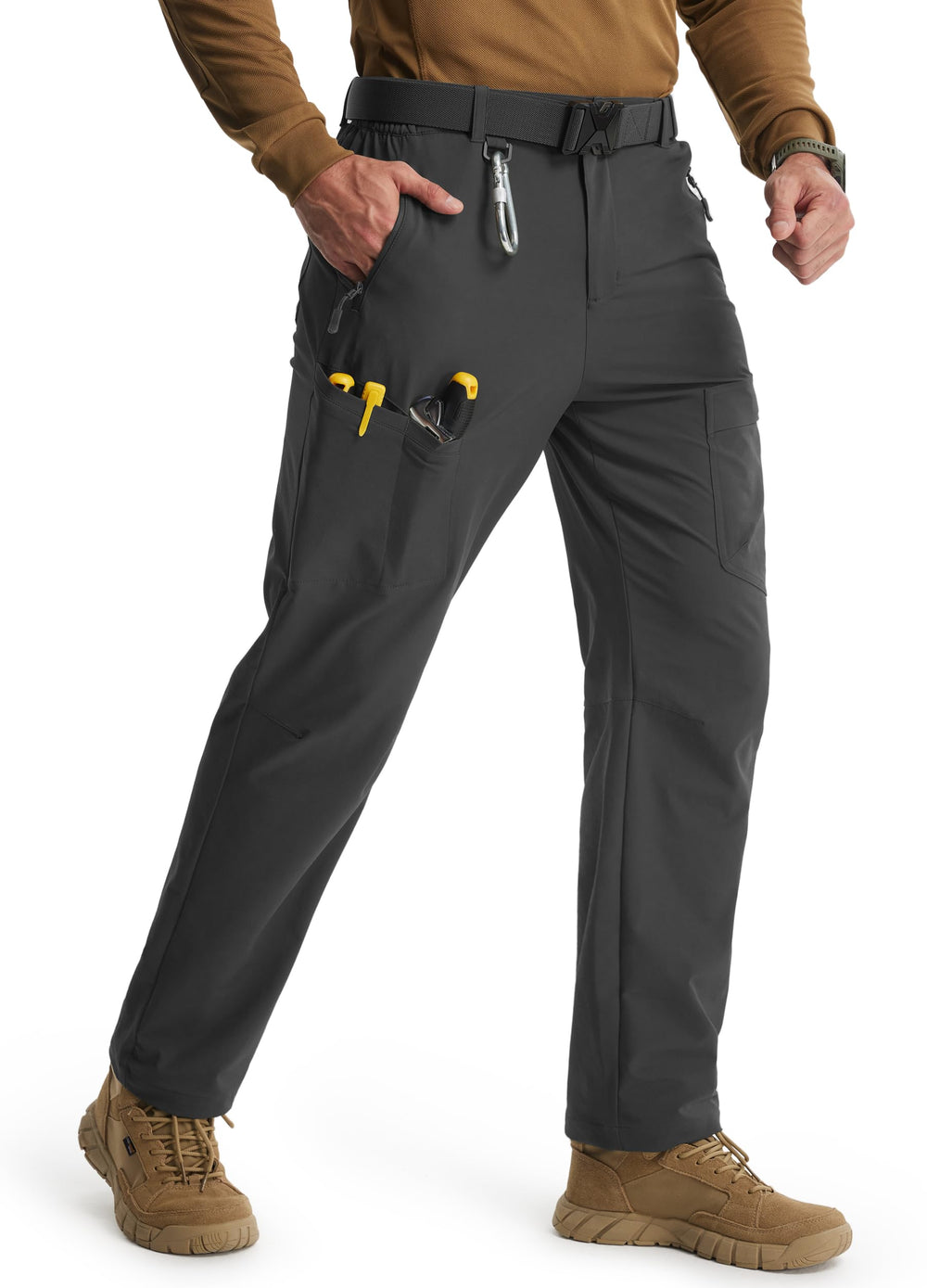 Libin cargo work pants water resistant close-up showing durable fabric for outdoor use