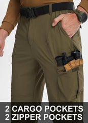 Libin men's hiking pants fabric close-up highlights quick-dry, water-resistant performance.