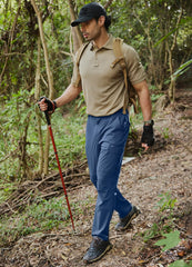 Libin men's hiking pants zip pockets emphasize secure storage during outdoor activities