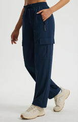 Libin women's hiking pants navy quick-dry fabric keeps you cool and comfortable.