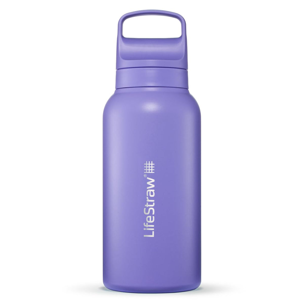 LifeStraw Go 1L insulated bottle keeps water cold on the go.