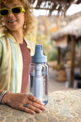 LifeStraw Go Series membrane-filter core shown for bacteria and parasite protection