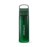LifeStraw Go Series bottle front view ideal for travel hydration and safer-tasting water