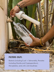 LifeStraw Go Series membrane filter inside view demonstrates high-efficiency filtration.