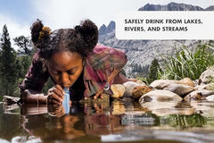LifeStraw Peak Series lets you drink directly from a water source safely.