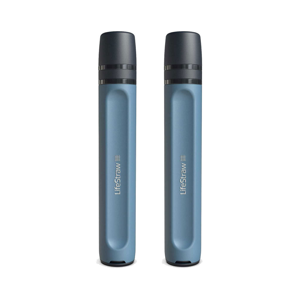 LifeStraw Peak Series two-pack packaging for portable emergency hydration.
