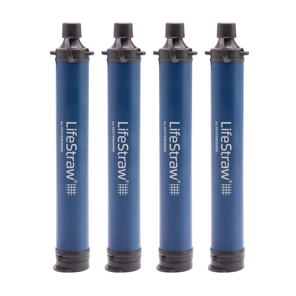 LifeStraw personal water filter for direct outdoor drinking, removes bacteria and parasites.