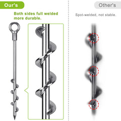 Lifeswell installation with drill demonstrates quick ground penetration for secure setups.