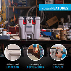 LIFETIME thick insulated walls maximize ice and heat retention.