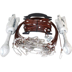 Lifetime Decoys Gang Rig mainline setup reduces tangling with swiveling cable