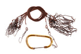 Lifetime Decoys gang rig mainline drops with 24-inch PVC coating for rugged field use.