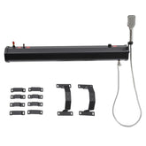 Liffshsy solar camping shower mounted on roof for convenient on-the-go rinsing.
