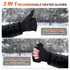 LIFOVE heated gloves full-finger mode ideal for typing in cold weather.