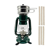 Light of Mine Dietz 2000 Millenium Cooker green lantern closeup highlights compact design for emergencies and camping