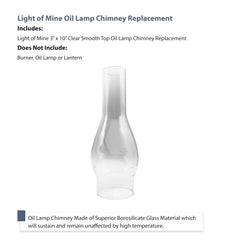 Light of Mine vented-design chimney to improve airflow and safety.