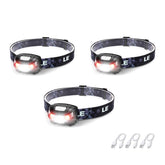 Lighting EVER Lepro headlamp front view with bright LEDs for outdoor use