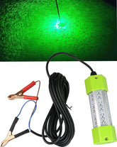 Lightingsky 12V 70W LED submersible fishing light front view in green