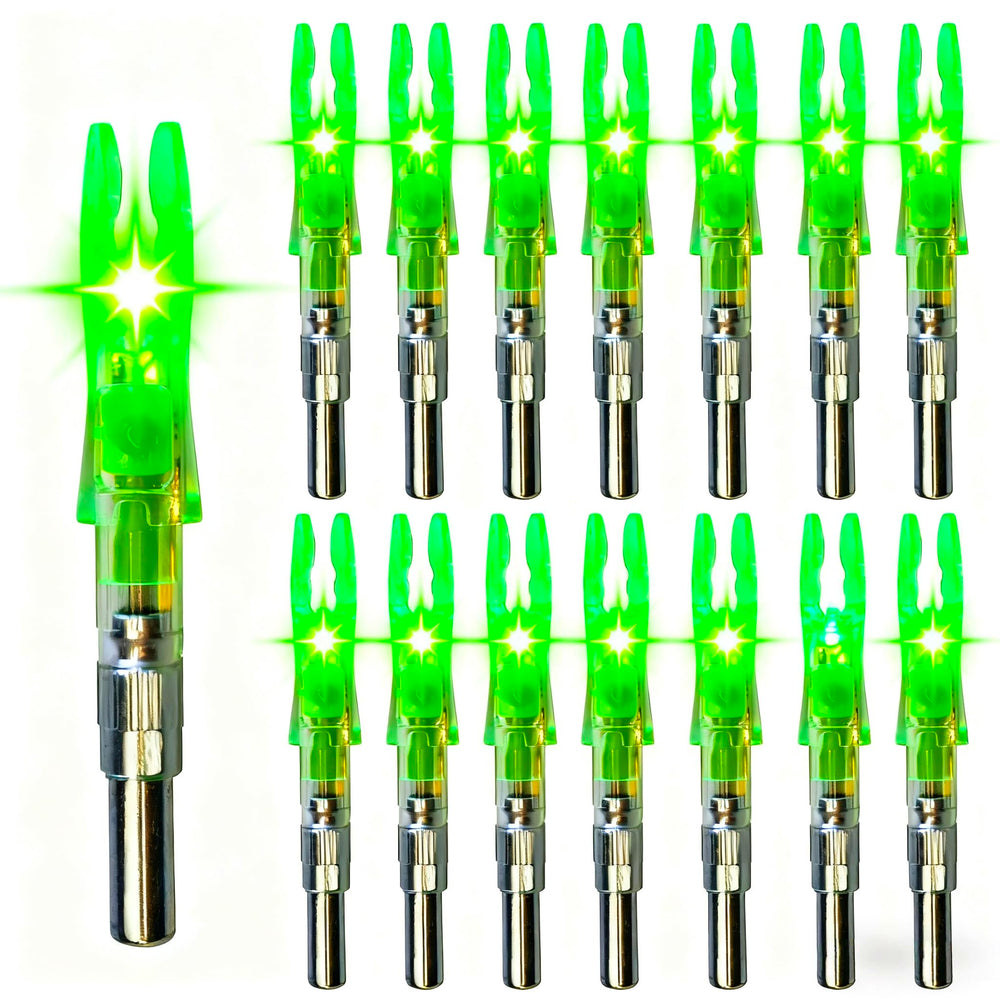LightingU NoxDyn lighted nock package for bright visibility in practice