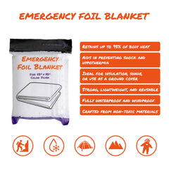 Lightning X Emergency Blanket in packaging highlights portability for outdoor kits