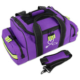 Lightning X Products large EMT bag with dividers in purple, organized for rapid field access.