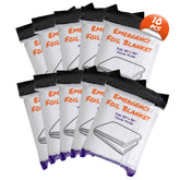 Lightning X Silver Mylar Blanket folded for compact storage and quick access