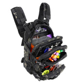 Lightning X Stocked EMS bag open compartments show ready-to-use trauma supplies for rapid response.