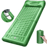 LILTSDRAE camping sleeping pad with built-in pedal pump inflates quickly for fast setup