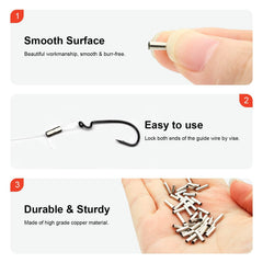 Lilureena copper barrel crimp sleeve 2.2x8mm – 50pcs