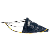 Lindy Fisherman Series drift sock 42-inch blue side view for wind drift control
