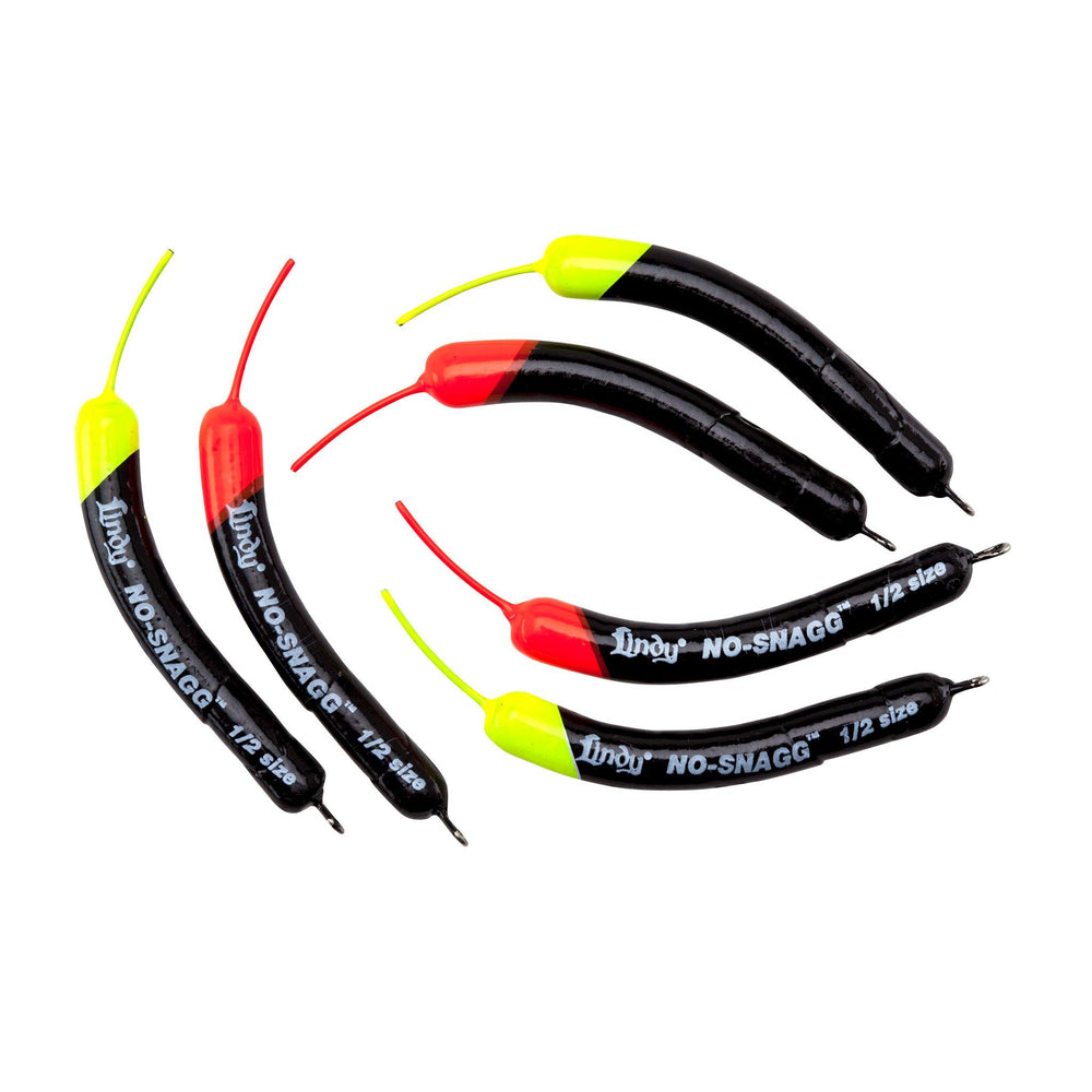 Lindy No-Snagg Slip Sinker with banana shape for snag-free glide over heavy cover.