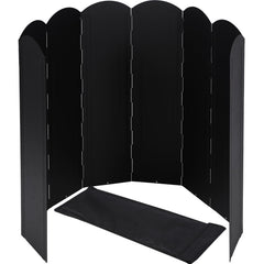 Lineslife extra tall windscreen blocks wind around camp stove for stable flames