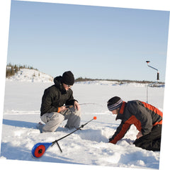 LIOOBO fishing pole shows a non-slip handle for confident grip.