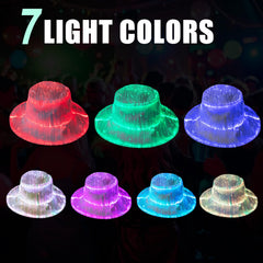 LIOVODE LED bucket hat green color for easy spotting at outdoor events
