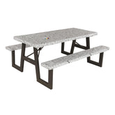 Lippert Color Escape tablecloth in action protects surfaces during outdoor picnics