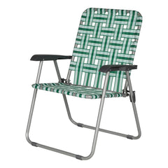 Lippert Green Vintage XL webbed chair with breathable nylon for outdoor comfort