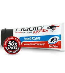 Real leech extract attractant gel close-up label