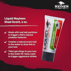 Shad attractant gel being applied to a lure