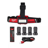 LISAN LED headlamp front view with 600-lumen brightness for hands-free site lighting