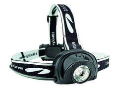 LiteXpress Liberty 113 headlamp front view with bright beam for hands-free night activities
