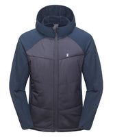 Little Donkey Andy jacket front view navy with lightweight warmth for daily wear.