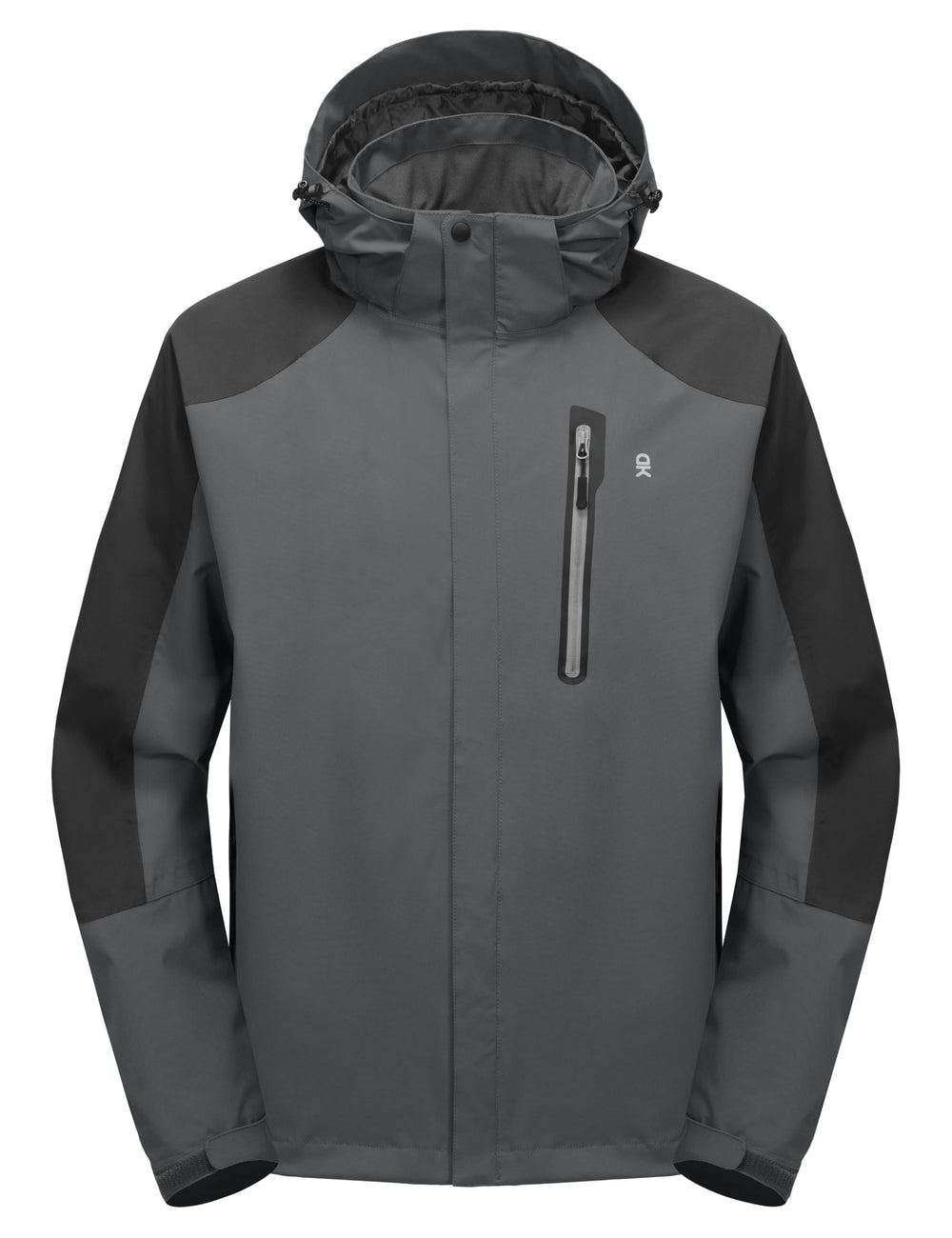 Little Donkey Andy men's rain jacket front view showing waterproof construction for all-weather protection.