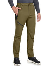 Little Donkey Andy men's winter hiking pants olive front view showing warmth and fit