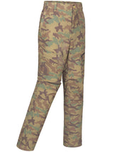 Little Donkey Andy quick-dry hiking pants front view in camo khaki for rugged comfort.